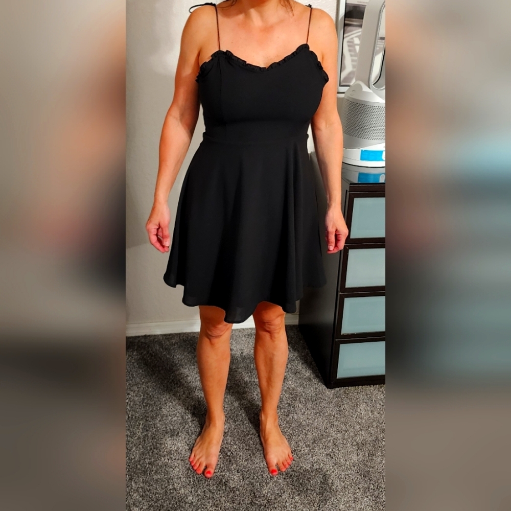 Express Black Sun Dress Size Medium